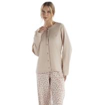 Pijama Feminino Longo Aberto Floral Pzama 50266 Pijama Feminino Longo Aberto Floral Pzama 50266