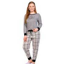 Pijama Feminino Longo Bello Sonhos 2479 Xadrez Pijama Feminino Longo Bello Sonhos 2479 Xadrez