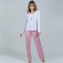 Pijama Feminino Longo Calça Estampada e Blusa Inverno Pijama Feminino Longo Calça Estampada e Blusa Inverno