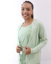 Pijama Feminino Longo Elegante 3 Peças Pijama Feminino Longo Elegante 3 Peças