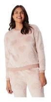 Pijama Feminino Longo Estampado Fleece Inverno Hering Cores