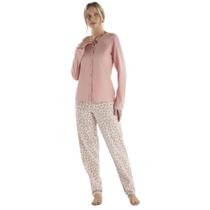 Pijama Feminino Longo Floral Pzama 50282 Pijama Feminino Longo Floral Pzama 50282