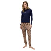 Pijama Feminino Longo Jogger Floral Hering