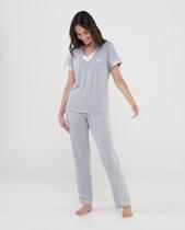 Pijama Feminino Longo Modal Cetim Decote V Pijama Feminino Longo Modal Cetim Decote V