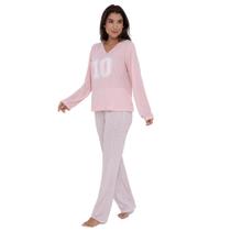 Pijama Feminino Longo Pellin 210101 Estampado