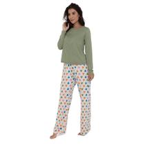 Pijama Feminino Longo Pellin 210103 Corações