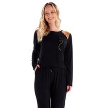 Pijama Feminino Longo Pzama 40492 Viscolycra