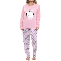 Pijama Feminino Longo Sepie 2292 Gatinho Pijama Feminino Longo Sepie 2292 Gatinho