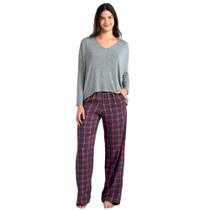 Pijama Feminino Longo She 870-12 - Xadrez