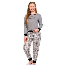 Pijama Feminino Longo Xadrez Bello Sonhos 2479 Pijama Feminino Longo Xadrez Bello Sonhos 2479