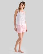 Pijama Feminino Macio com Estampa de Corações Rosa Lohe Pijama Feminino Macio com Estampa de Corações Rosa Lohe