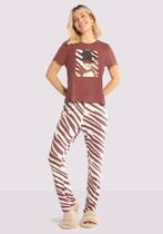 Pijama Feminino Malha Viscose Blusa e Calça Lunender 67347