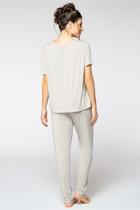 Pijama Feminino Manga Curta com Calça Lupo 24671 Viscose.