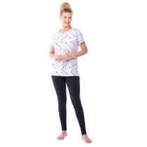 Pijama Feminino Manga Curta E Calça Legging Zee Rucci Pijama Feminino Manga Curta E Calça Legging Zee Rucci