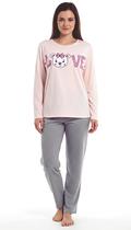 Pijama Feminino Manga Longa Algodão Estampado P Ao Gg Pijama Feminino Manga Longa Algodão Estampado P Ao Gg