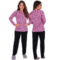 Pijama Feminino Manga Longa Outono Inverno