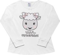 Pijama Feminino Meia Malha Branco/Rot.Agua Marinha Tam 6 Dicanela Pijama Feminino Meia Malha Branco/Rot.Agua Marinha Tam 6 Dicanela