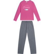 Pijama Feminino Meia Malha Manga Longa Malwee Ref. 117592 Pijama Feminino Meia Malha Manga Longa Malwee Ref. 117592