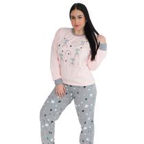 Pijama Feminino Outono/Inverno Moletinho Moleton