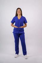 Pijama Feminino Oxford Azul Royal -