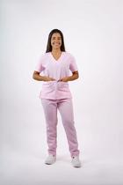 Pijama Feminino Oxford Rosa Bebe -