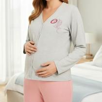 Pijama Feminino Para Amamentação e Gestante Izitex Pijama Feminino Para Amamentação e Gestante Izitex