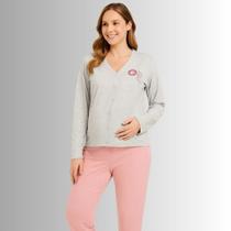 Pijama Feminino Para Amamentação e Gestante Izitex Pijama Feminino Para Amamentação e Gestante Izitex