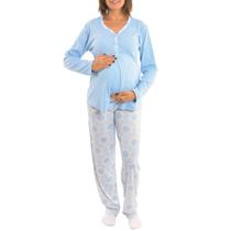 Pijama feminino para o inverno gestante ESPECIAL Victory