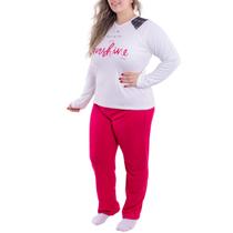 Pijama feminino para o inverno plus size TRADICIONAL Victory