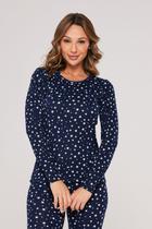 Pijama Feminino Pele De Pêssego Canelado