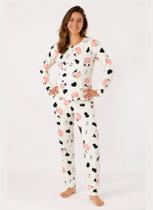 Pijama Feminino Personagem Hello Kit , Ursinho Pooh, Vaquinha, Sthict Malha Suede Premium Cor:OffTamanho:G Pijama Feminino Personagem Hello Kit , Ursinho Pooh, Vaquinha, Sthict Malha Suede Premium Cor:OffTamanho:G