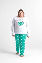 Pijama Feminino Plus Size Adulto Algodão