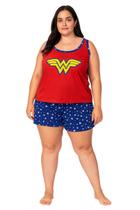 Pijama Feminino Plus Size Adulto Personagem Baby Dool Regata Shorts Curto Macio Confortável Pijama Feminino Plus Size Adulto Personagem Baby Dool Regata Shorts Curto Macio Confortável