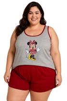 Pijama Feminino Plus Size Adulto Personagem Baby Dool Regata Shorts Curto Macio Confortável Pijama Feminino Plus Size Adulto Personagem Baby Dool Regata Shorts Curto Macio Confortável