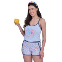 Pijama Feminino Plus Size - Babydoll de Calor Short Doll Tamanhos Grandes - Cia do Corpo