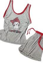 Pijama Feminino Plus Size BermuDoll Regatinha