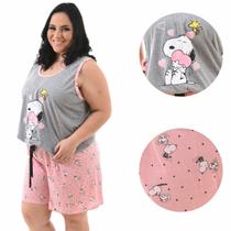 Pijama Feminino Plus Size Regata Verão