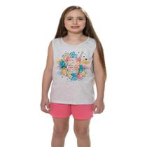 Pijama Feminino Regata Estampa Frutas e Short - Izitex Pijama Feminino Regata Estampa Frutas e Short - Izitex