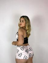 Pijama Feminino Short Doll Cropped Lingerie