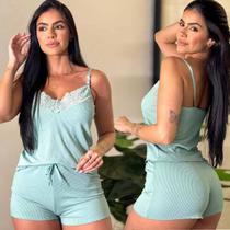 Pijama Feminino Shorts E Blusinha Alça Fina Regulagem Promo Pijama Feminino Shorts E Blusinha Alça Fina Regulagem Promo