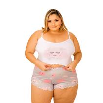 Pijama Feminino Stitch Plus Size Curto Baby Doll Short Doll Pijama Feminino Stitch Plus Size Curto Baby Doll Short Doll