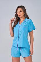 Pijama Feminino Toque De Seda Americano Diamante