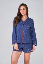 Pijama Feminino Toque De Seda Americano