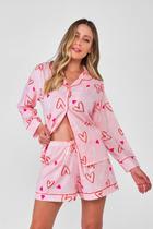 Pijama Feminino Toque De Seda Americano
