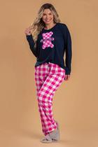 Pijama Feminino Urso Xadrez