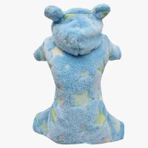 Pijama Fleece Estrela Azul para cachorro e gato