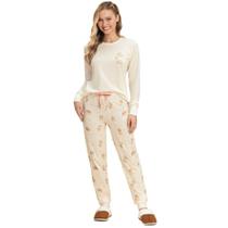Pijama frio algodão feminino lua encantada - 10100312 Pijama frio algodão feminino lua encantada - 10100312
