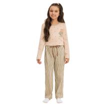 Pijama frio infantil feminino algodão lua encantada - 11100215