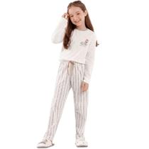 Pijama Frio Infantil Feminino Cor com Amor - 2050089 COR Pijama Frio Infantil Feminino Cor com Amor - 2050089 COR