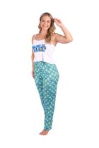 Pijama Gy MONSTROS S.A. Blusa de alça e calça Feminino Roupa De Dormir